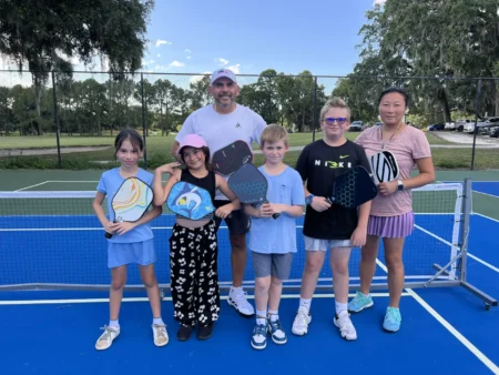 Youth Pickleball lessons with Coach Igor and Coach Nancy in Brooksville, FL