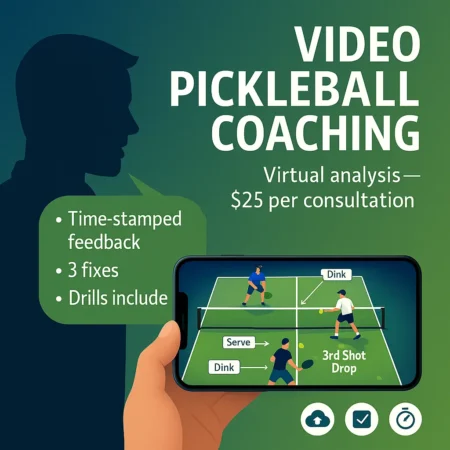 video, virtual pickleball coaching by Coach Igor