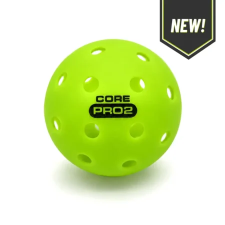 CORE PRO2 Pickleball Balls | 40-Hole Outdoor Textured Lime Green
