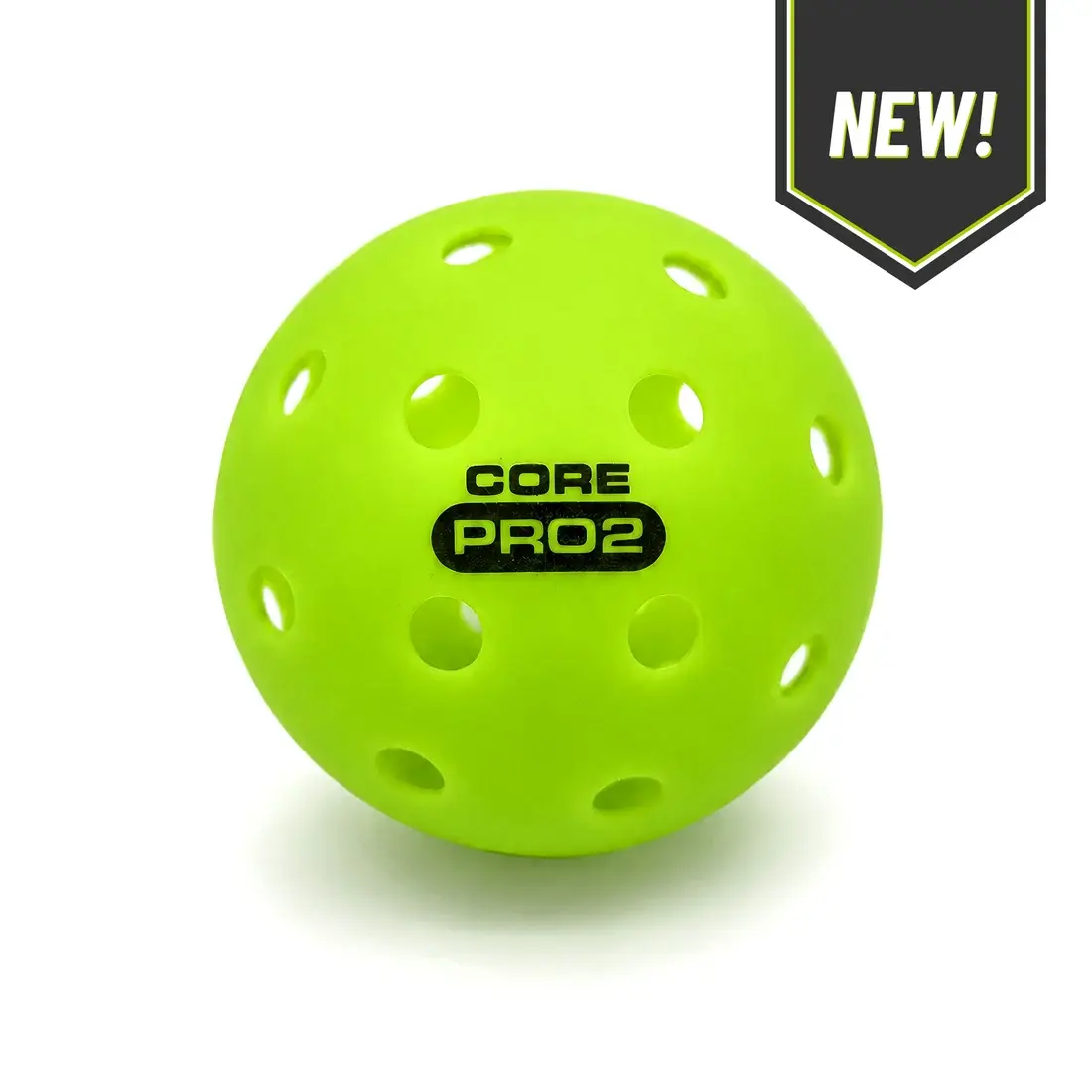 CORE PRO2 Pickleball Balls | 40-Hole Outdoor Textured Lime Green